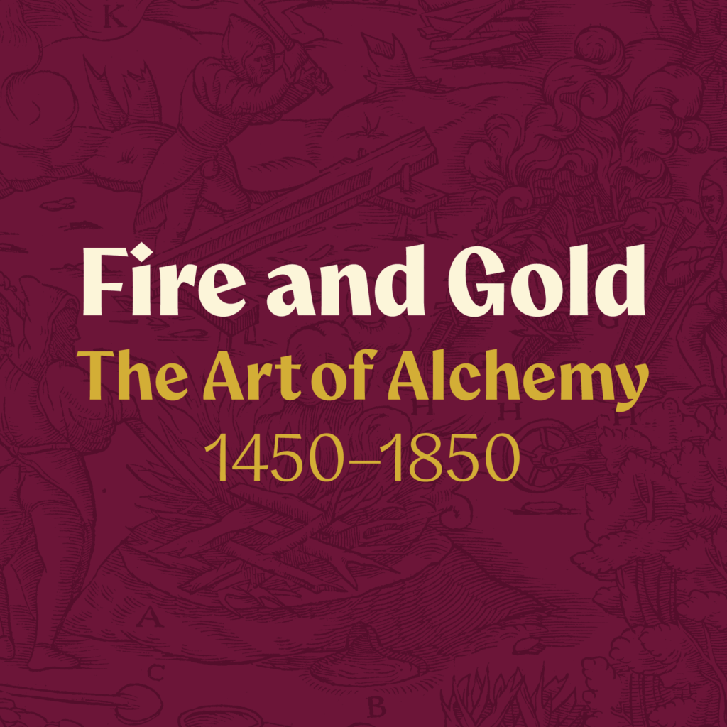 title treatment graphic for Fire and Gold exhibition