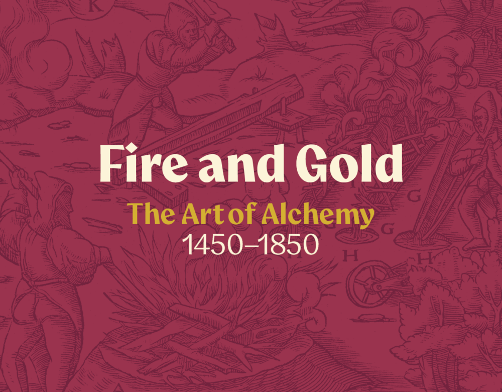 title treatment graphic for Fire and Gold exhibition