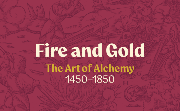 title treatment graphic for Fire and Gold exhibition