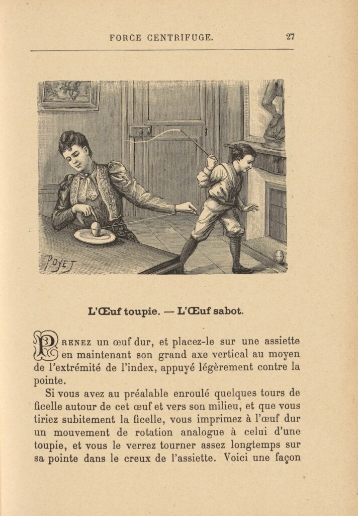 Page from La Science Amusante showing an experiment
