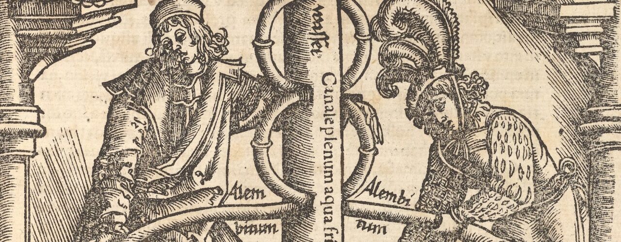 alchemical illustration from an old book