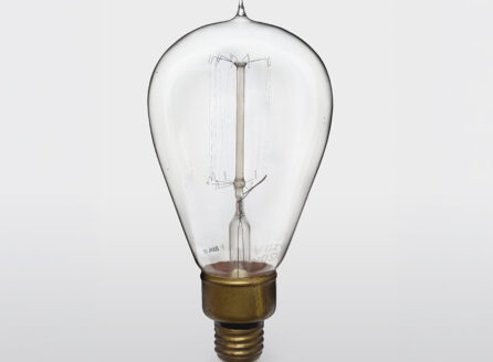 clear tungsten light bulb