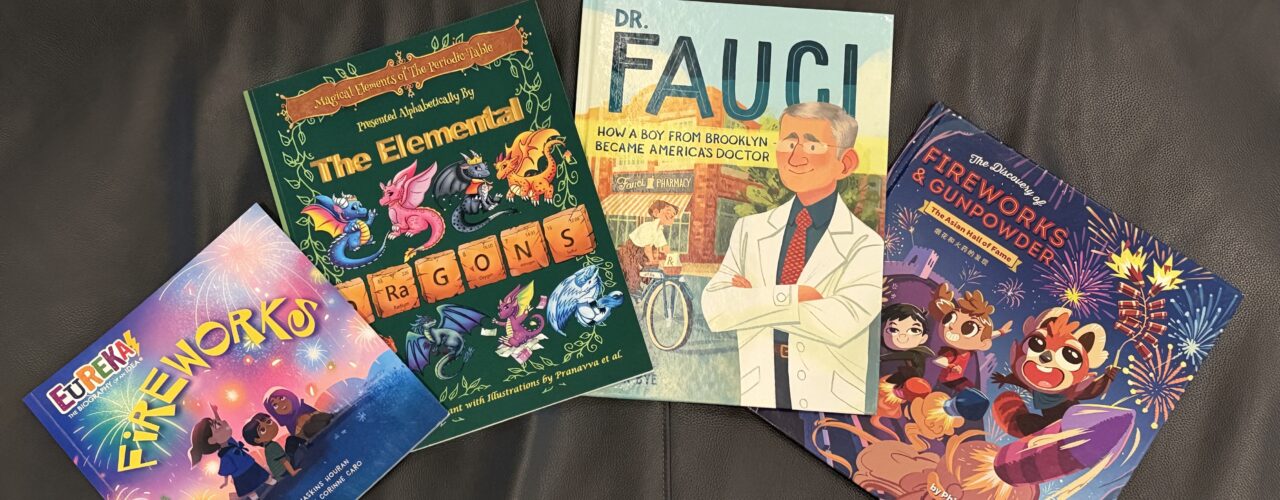 covers of various children's science books
