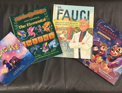 covers of various children's science books