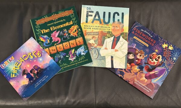 covers of various children's science books