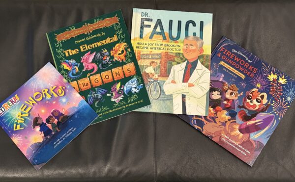 covers of various children's science books