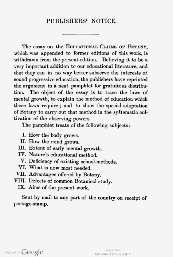 Pages from The First Book of Botany, Designed to Cultivate the Observing Powers of Children (1870)