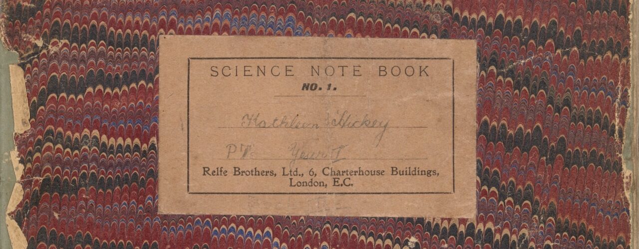 cover of old chemistry notebook