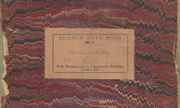 cover of old chemistry notebook