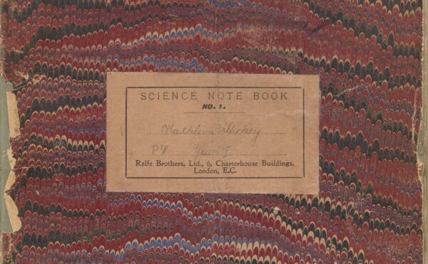cover of old chemistry notebook