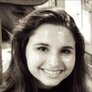 sepia-toned headshot of Kelsey Leon
